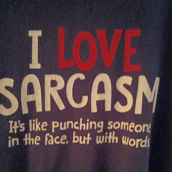 I Love Sarcasm Short Sleeve Tee - Picture 2 of 2